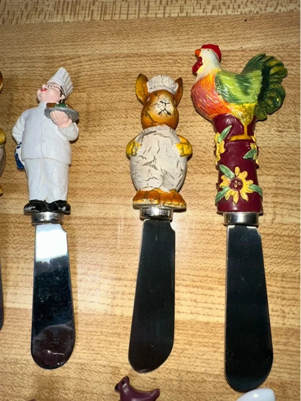 Vintage Collection 9 Novelty Cheese Spreader Knives
